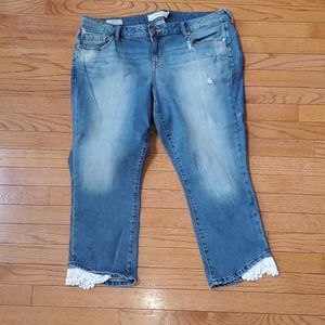 Torrid Capris with Lace